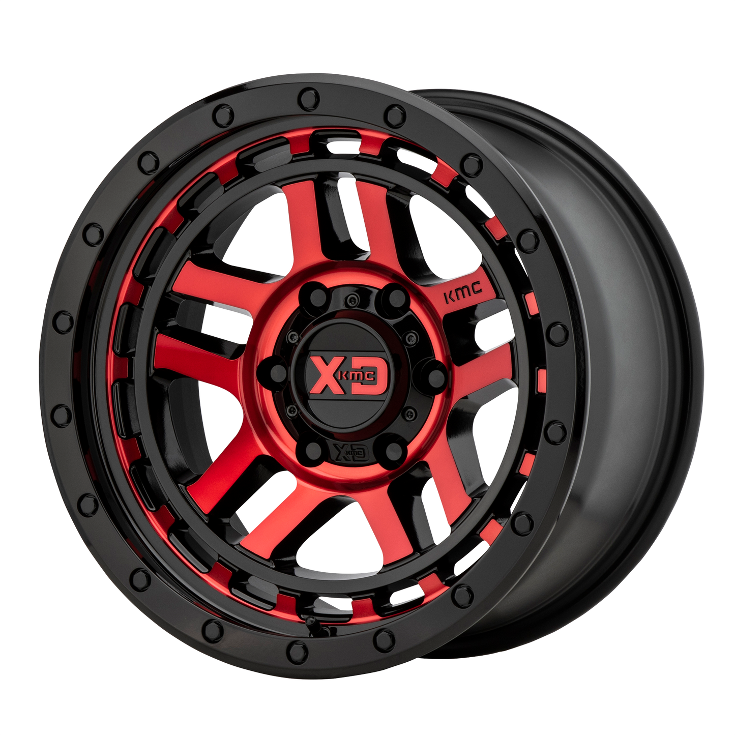 XD XD140 RECON GLOSS BLACK MACHINED W/ RED TINT 6X5.5 17X9 -12 106.1HB