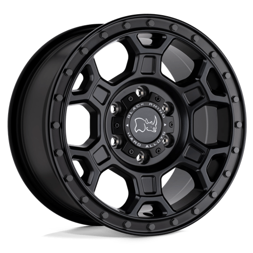 Black Rhino MIDHILL MATTE BLACK W/ GUNMETAL BOLTS 6X130 17X8 +38 84.1HB