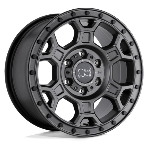 Black Rhino MIDHILL MATTE GUNMETAL W/ BLACK BOLTS 5X160 17X8 +45 65.07HB