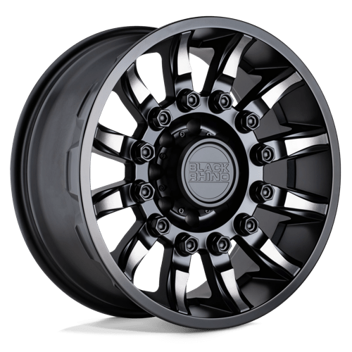 Black Rhino MISSION MATTE BLACK W/ MACHINED TINTED SPOKES 5X5.0 20X9 -18 71.5HB