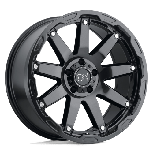 Black Rhino OCEANO GLOSS GUN BLACK W/ STAINLESS BOLTS 6X5.5 18X9.5 -18 112.1HB