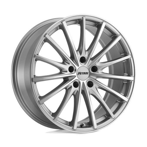 Petrol P3A SILVER W/ MACHINED CUT FACE 5X112 17X8 +32 72.1HB