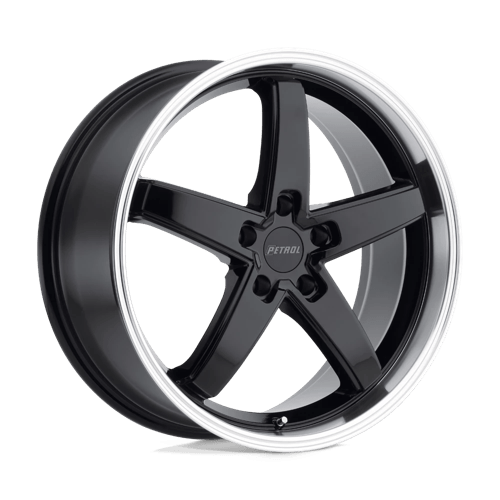 Petrol P1B GLOSS BLACK W/ MACHINED CUT LIP 5X120 20X8.5 +35 76.1HB