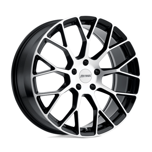 Petrol P2B GLOSS BLACK W/ MACHINED FACE 5X4.25 20X8.5 +40 72.1HB