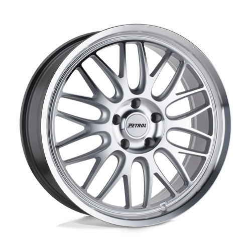 Petrol P4C SILVER W/ MACHINED FACE & LIP 5X120 18X8 +35 76.1HB