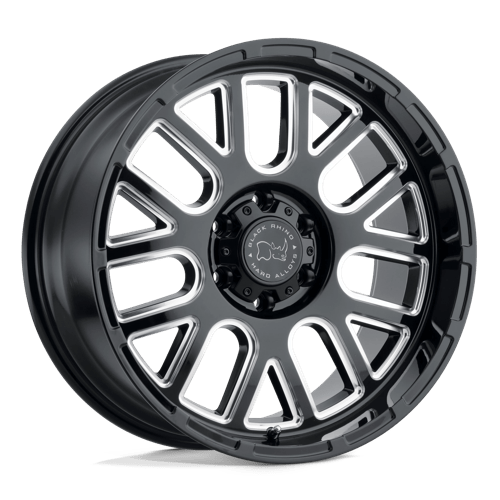 Black Rhino PISMO GLOSS BLACK W/ MILLED SPOKES 6X5.5 18X9.5 -18 112.1HB