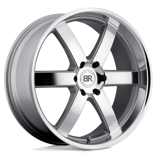 Black Rhino PONDORA SILVER W/ MACHINE FACE & LIP 6X5.5 24X10 +25 112.1HB