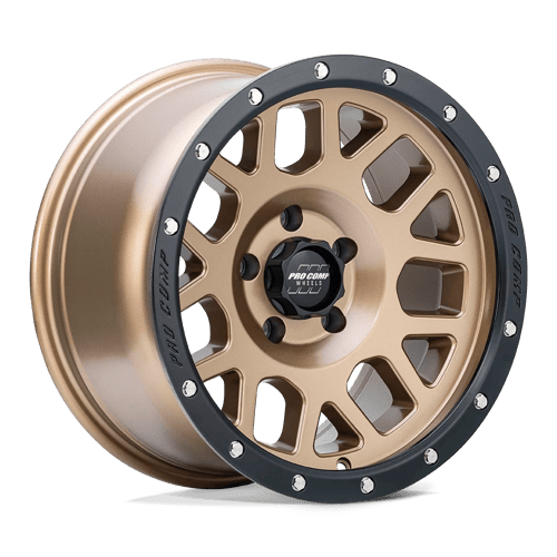 Pro Comp Alloys PA40 VERTIGO MATTE BRONZE W/ BLACK LIP 6X5.5 17X9 -6 108HB