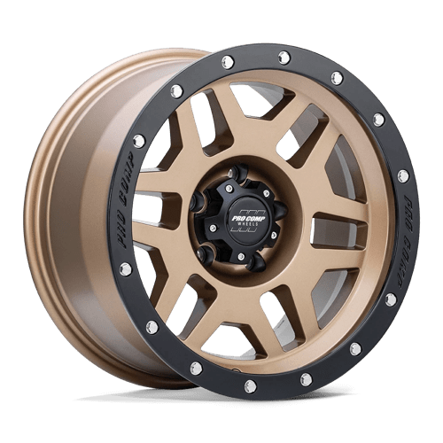 Pro Comp Alloys PA41 PHASER MATTE BRONZE W/ BLACK LIP 6X5.5 17X9 -6 108HB