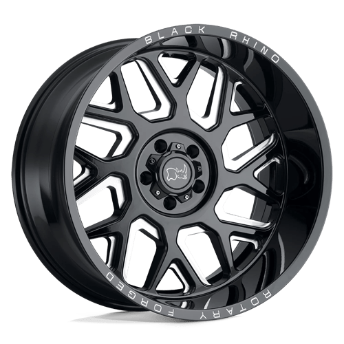 Black Rhino REAPER GLOSS BLACK & MILLED 5X5.0 22X11.5 -44 71.5HB