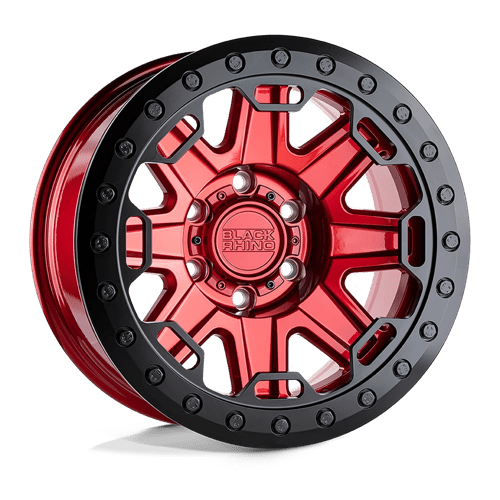Black Rhino RIFT BEADLOCK CANDY RED W/ BLACK RING 5x114.3 17X8.5 -38 71.5HB