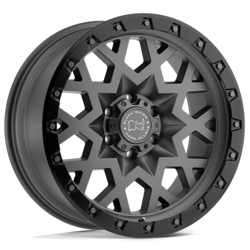 Black Rhino SPROCKET MATTE GUNMETAL W/ BLACK RING 6X135 20X9.5 +6 87.1HB