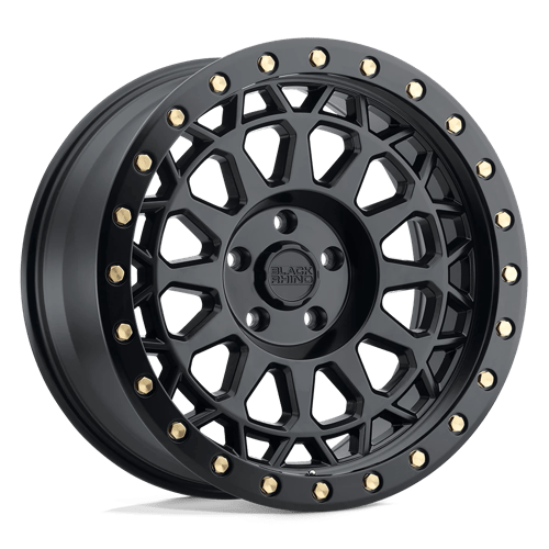 Black Rhino PRIMM MATTE BLACK W/ BRASS BOLTS 5X5.0 20X9.5 +0 71.5HB