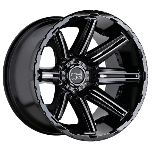 Black Rhino RAMPAGE GLOSS BLACK 6X5.5 20X9.5 +18 112.1HB