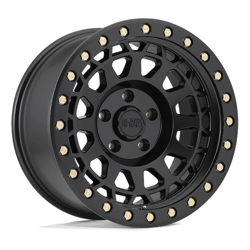 Black Rhino PRIMM MATTE BLACK W/ BRASS BOLTS 6X5.5 17X9 -12 112.1HB