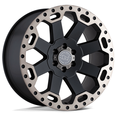 Black Rhino WARLORD MATTE BLACK W/ MACHINED DARK TINT 5X150 20X9 +12 110.1HB