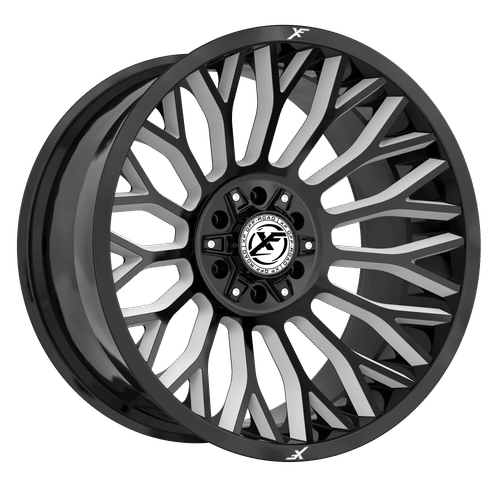 XF OFFROAD XF-237 Gloss Black Milled 22X12 6x135/6x139.7 +-44 106.4HB