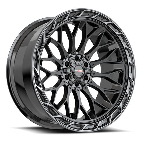 VORTEK VRP-503BDCTR Black Diamond Cut Ring W/ Dark Tint 20X9 5x127/5x139.7 +0 78.1HB