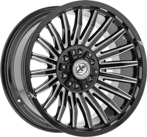 XF OFFROAD XF-231 Gloss Black Milled 20X10 5x127/5x139.7 +-12 78.1HB