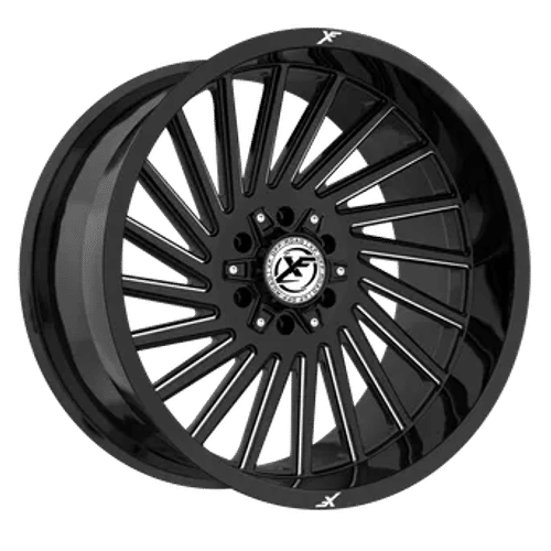 XF OFFROAD XF-239 Gloss Black Milled 20X10 5x127/5x139.7 +-12 78.1HB