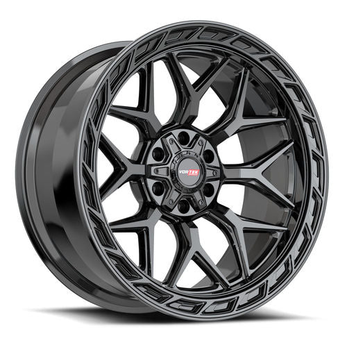 VORTEK VRP-504GB Gloss Black 22X10 5x127/5x139.7 +-18 78.1HB