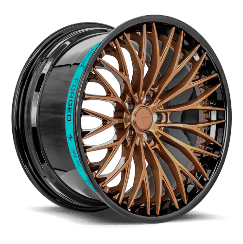 Sentali Barrel Forged SB1 Gloss Black Lip / Gloss Bronze Centre 22X9.5 5x115 +15 71.6HB