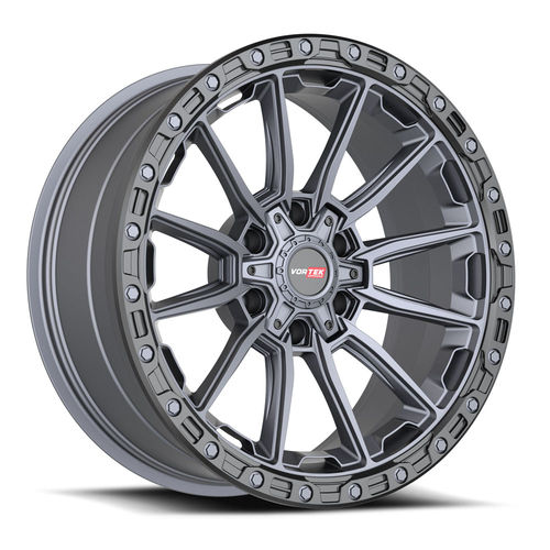 VORTEK VRT-601MTB Matte Titanium Black Bead Ring 22X10 6x135/6x139.7 +-24 106.1HB