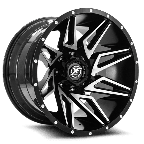 XF OFFROAD XF-218 Gloss Black Machined 20X9 5x139.7/5x150 +0 110.3HB