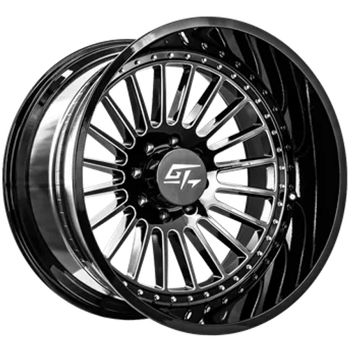 GT OFFROAD Strike Gloss Black Milled 24X12 5x139.7 +-44 108.1HB