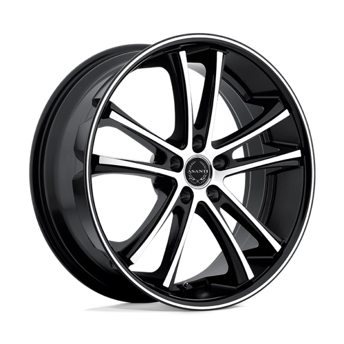 Asanti ABL-1 PEGASI MACHINED FACE W/ BLACK LIP 5X120 20X8.5 +38 74.1HB