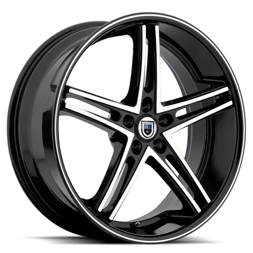 Asanti ABL-7 MACHINED FACE W/ BLACK LIP 5x114.3 20X10 +30 74.1HB