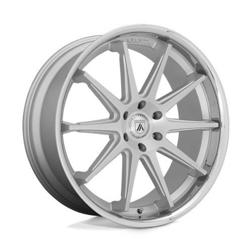 Asanti ABL-29 EMPEROR BRUSHED SILVER W/ CHROME LIP 5X120 22X10 +30 74.1HB