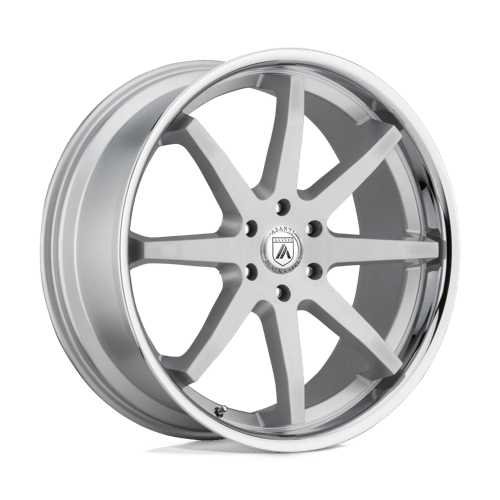 Asanti ABL-32 KAISER BRUSHED SILVER W/ CHROME LIP 6X5.5 22X9.5 +30 100.3HB