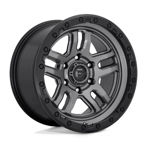 Fuel OffRoad D701 AMMO MATTE GUN METAL BLACK BEAD RING 5X5.0 18X9 +1 71.5HB