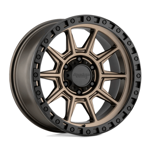 American Racing AR202 MATTE BRONZE W/ BLACK LIP 6X135 18X9 +0 87.1HB