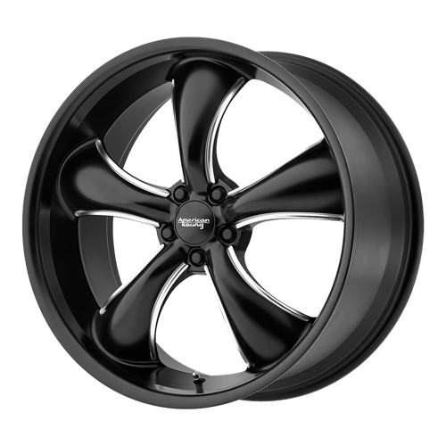 American Racing AR912 TT60 SATIN BLACK MILLED 5X120 20X9.5 +42 74.1HB