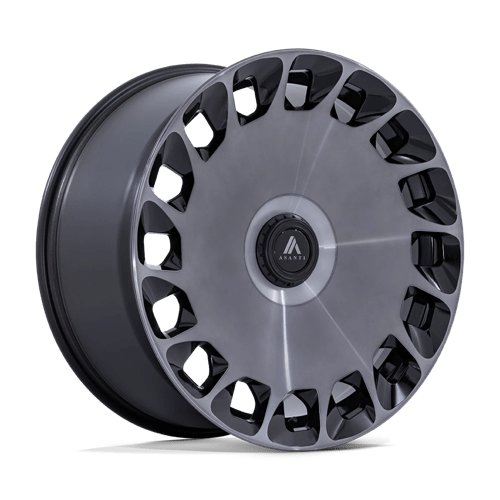 Asanti AB045 ARISTOCRAT GLOSS BLACK MACHINED FC W/ DDT 5X115/120 20X10.5 +18 74.1HB
