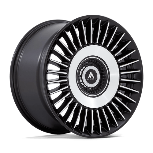 Asanti AB040 TIARA SATIN BLACK BRIGHT MACH FACE 5X115/120 20X9 +15 74.1HB