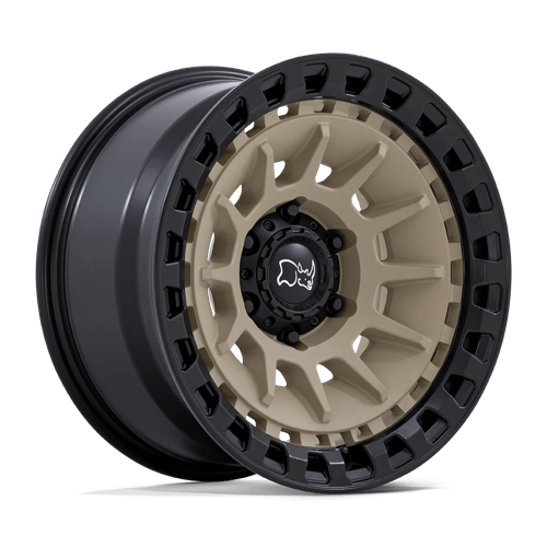 Black Rhino BARRAGE DESERT SAND ON MATTE BLACK 6X135 17X8.5 -10 87.1HB