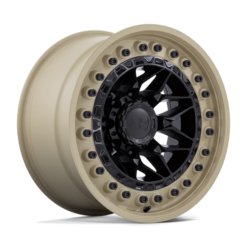 Black Rhino ALPHA MATTE BLACK W/ SAND LIP 8X6.5 20X10 -18 125.1HB