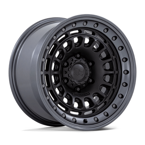 Black Rhino BR014 SAHARA MATTE BLACK W/ GUNMETAL LIP 6X4.5 17X9 +0 66.06HB