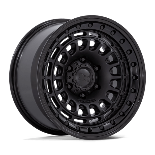 Black Rhino BR014 SAHARA MATTE BLACK W/ GLOSS BLACK LIP 6X4.5 17X9 +0 66.06HB