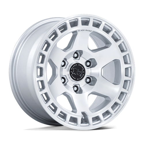 Black Rhino BR022 BAHARI GLOSS SILVER W/ MACHINED FACE 5X5.0 17X9 +40 71.5HB