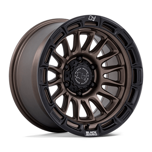 Black Rhino BR025 RIVAL BURNT BRONZE W/ MATTE BLACK LIP 5X5.0 17X9 +1 71.5HB