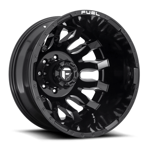 Fuel OffRoad D673 BLITZ GLOSS BLACK MILLED 8X210 20X8.25 -246 154.3HB