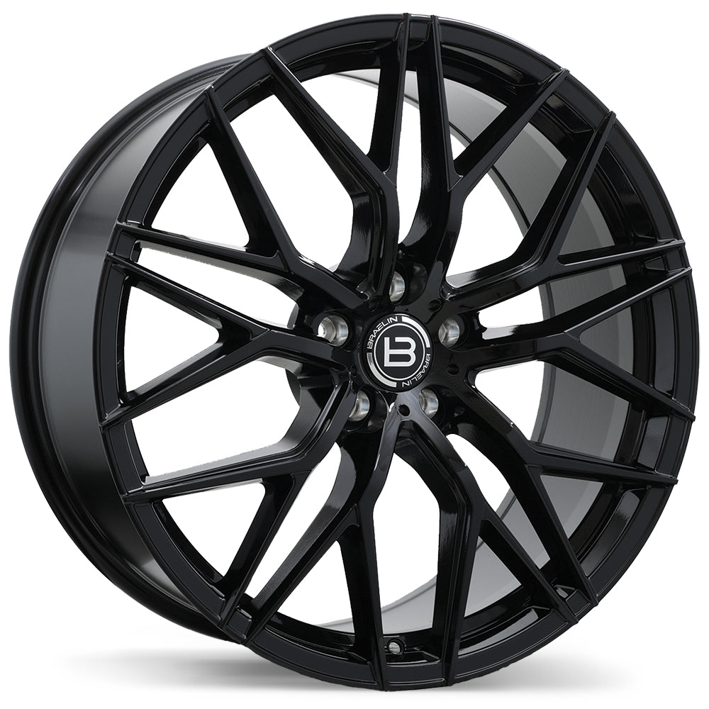 Braelin BR10 Gloss Black 5x108 21x10.0 +25 75.1HB