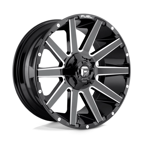 Fuel OffRoad D615 CONTRA GLOSS BLACK MILLED 6X135/5.5 20X9 +20 106.1HB