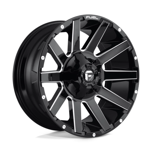 Fuel OffRoad D615 CONTRA GLOSS BLACK MILLED 8X180 20X9 +1 124.2HB