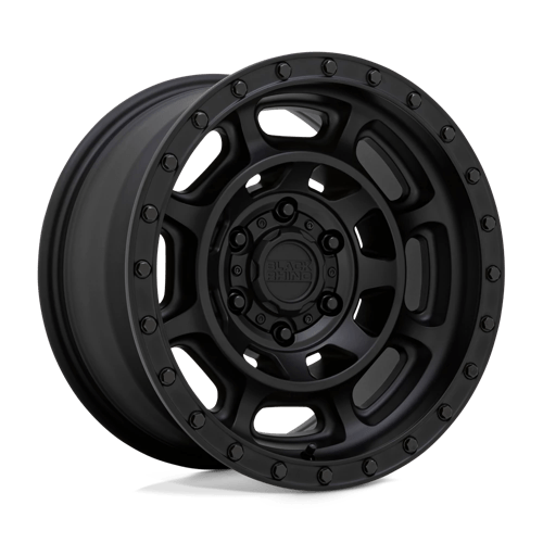 Black Rhino CONVOY MATTE BLACK 5X5.0 17X8.5 -18 71.5HB