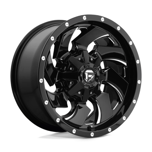 Fuel OffRoad D574 CLEAVER GLOSS BLACK MILLED 5X5.5/150 22X12 -44 110.1HB